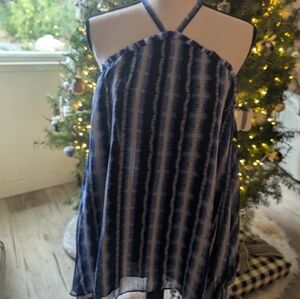 INC International concepts long sleeve cold shoulder blouse